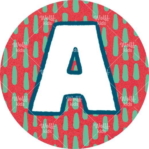 Einzelner Magnet: A rot, 4cm
